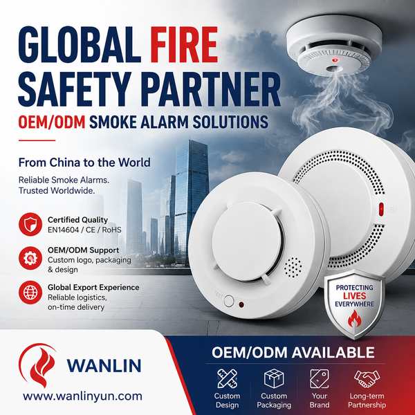 OEM Smoke Alarm with Custom Logo and Packaging for Belgium: Trusted Smoke Alarm OEM Manufacturer in 